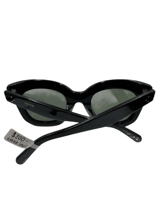 Celine Black Acetate Cat Eye Thick Frame Sunglasses Black