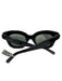 Celine Black Acetate Cat Eye Thick Frame Sunglasses Black
