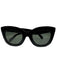 Celine Black Acetate Cat Eye Thick Frame Sunglasses Black