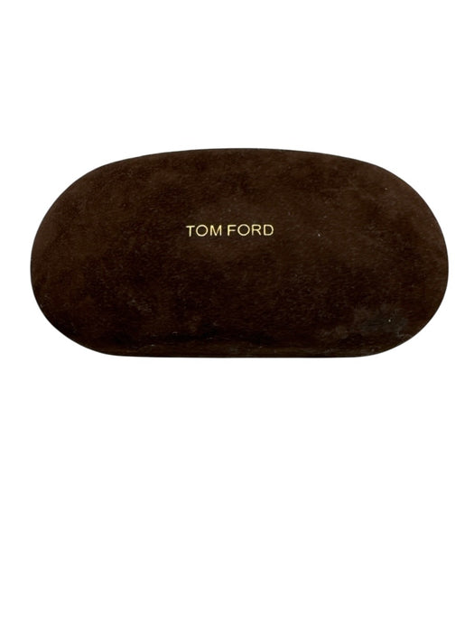 Tom Ford Black Acetate Circle Round Glasses Black