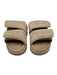 Inuikii Shoe Size 39 Cream Beige Suede leather Velcro Strap Mule Slides Sandals Cream Beige / 39