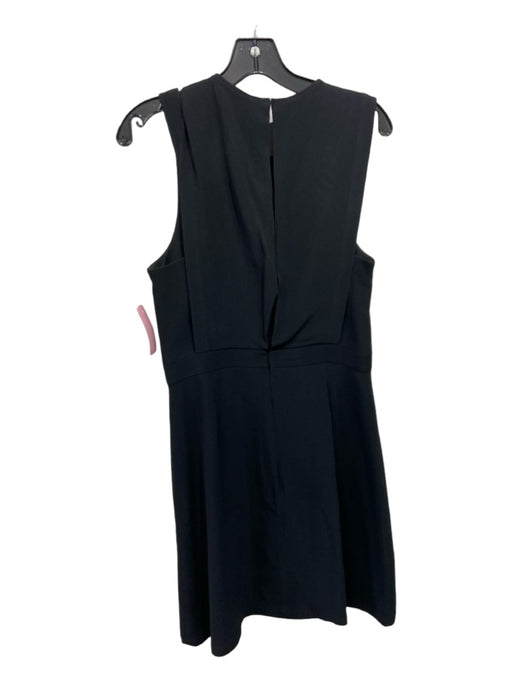 Theory Size 6 Black Viscose Blend layered Round Neck Sleeveless Dress Black / 6