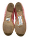 Lanvin Shoe Size 39 Red & White Leather & Canvas Toe cap Tweed Round Toe Flats Red & White / 39