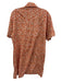 Ann Mashburn Size Medium Orange, Blue, White Cotton Short Sleeve Floral Dress Orange, Blue, White / Medium