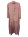 Ann Mashburn Size Small Pink, Red, Green Cotton Long Sleeve Striped Tiered Dress Pink, Red, Green / Small