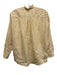 Ann Mashburn Size XS Yellow & White Cotton Long Sleeve Striped Button Front Top Yellow & White / XS