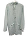 Rains Size XS Mint Blue Polyester Long Sleeve Snap Button Front Hood Jacket Mint Blue / XS