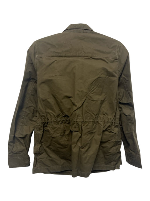 Ann Mashburn Size XS Dark Green Cotton Long Sleeve Waxed Chore Pockets Jacket Dark Green / XS