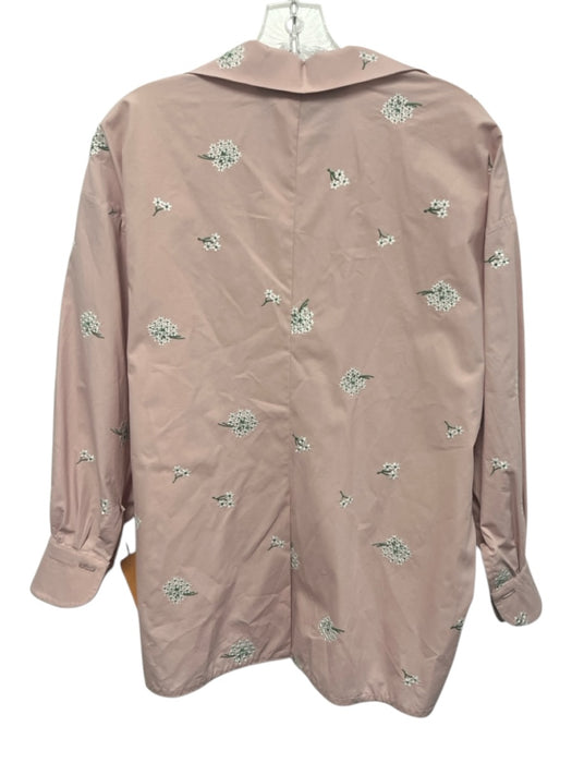 Tish Cox Size Est S Light Pink, White & Green No Fabric Tag Button Up Top Light Pink, White & Green / Est S