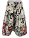 Oscar de la Renta Size 4 Black, White & Multi Cotton Blend Floral Jacquard Skirt Black, White & Multi / 4