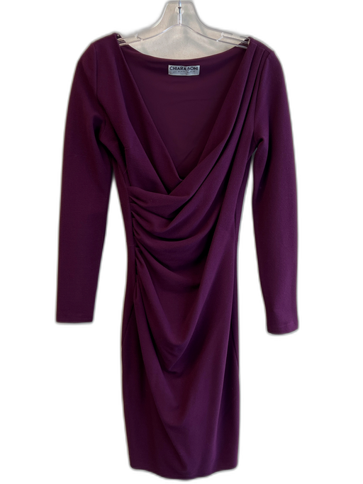 Chiara Boni La Petite Robe Size Est S Purple Missing Fabric Tag Draped Dress Purple / Est S