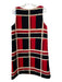 Ann Mashburn Size L Red, Black, Cream Wool Plaid Sleeveless Knee length Dress Red, Black, Cream / L