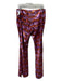 La Double J Size L Orange & Pink Polyester Fully Sequined Animal Stripe Pants Orange & Pink / L