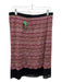 Missoni Size M/44 Pink, Brown, Black Polyester Elastic Waist Geometric Skirt Pink, Brown, Black / M/44