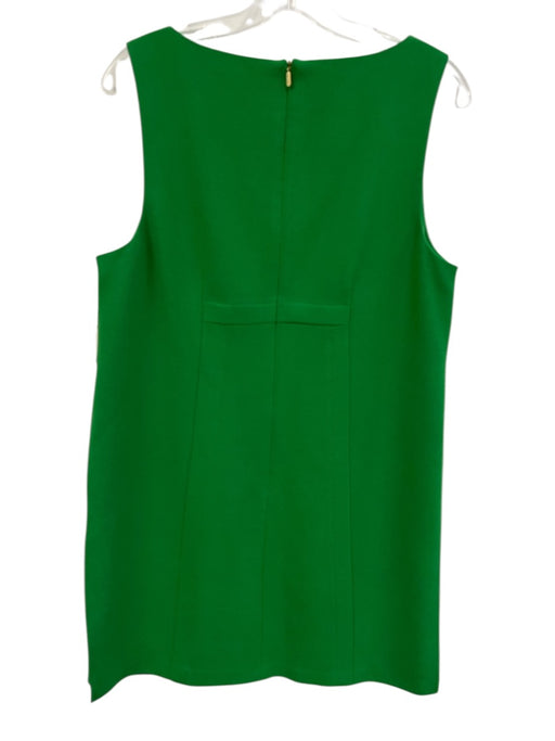 Trina Turk Size 12 Green Polyester & Viscose Sleeveless Pleats Midi Dress Green / 12