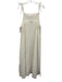 Alpha Studio Size 44 White Cotton Sleeveless Tie Shoulder Cut Outs Maxi Dress White / 44