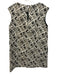Ann Mashburn Size L White, Gray & Black Polyester Sleeveless Textured Midi Dress White, Gray & Black / L