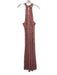 Trina Turk Size L Pink, Orange, White Polyester Sleeveless Knit Maxi Dress Pink, Orange, White / L