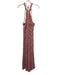 Trina Turk Size L Pink, Orange, White Polyester Sleeveless Knit Maxi Dress Pink, Orange, White / L