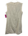 Tory Burch Size 12 White, Red, Orange Linen Sleeveless Beaded Textured Dress White, Red, Orange / 12