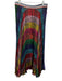 Alice + Olivia Size 12 Rainbow Polyester Pleats Snake Print Elastic Waist Skirt Rainbow / 12