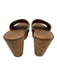 Tory Burch Shoe Size 10.5 Brown Leather & Cork Wedge Patent Open Toe Sandals Brown / 10.5