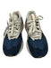 New Balance Shoe Size 10 Navy & Tan Leather Suede Fabric Block Lace Up Sneakers Navy & Tan / 10