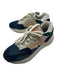 New Balance Shoe Size 10 Navy & Tan Leather Suede Fabric Block Lace Up Sneakers Navy & Tan / 10