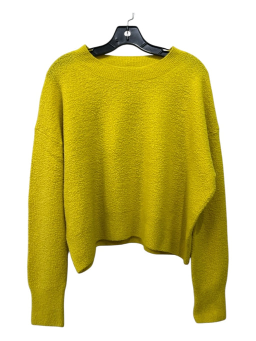 Vince Size M Yellow Wool & Polyamide Blend Plush Sweater Yellow / M