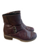 Gabor Shoe Size 8.5 Plum Leather Almond Toe Zip Side above ankle Boots Plum / 8.5