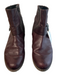 Gabor Shoe Size 8.5 Plum Leather Almond Toe Zip Side above ankle Boots Plum / 8.5