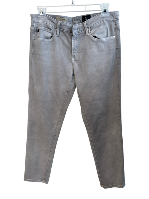 AG Size 29 Light Gray Cotton Blend 5 Pocket Zip Fly Mid Rise Skinny Jeans Light Gray / 29
