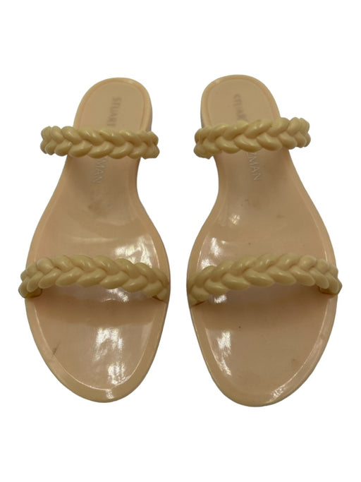 Stuart Weitzman Shoe Size 8 Light Pink Rubber open toe Braided Sandals Light Pink / 8