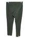 Vince Size Medium Green Cotton Blend Side Zip Elastic Waist Straight Pants Green / Medium