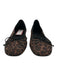 Zara Shoe Size 39 Brown & Black Nylon Bow detail Cheetah Print Ballet Flats Brown & Black / 39