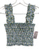 Hill House Size XS/S Green, Blue, White Cotton Sleeveless Floral Maxi Skirt Set Green, Blue, White / XS/S