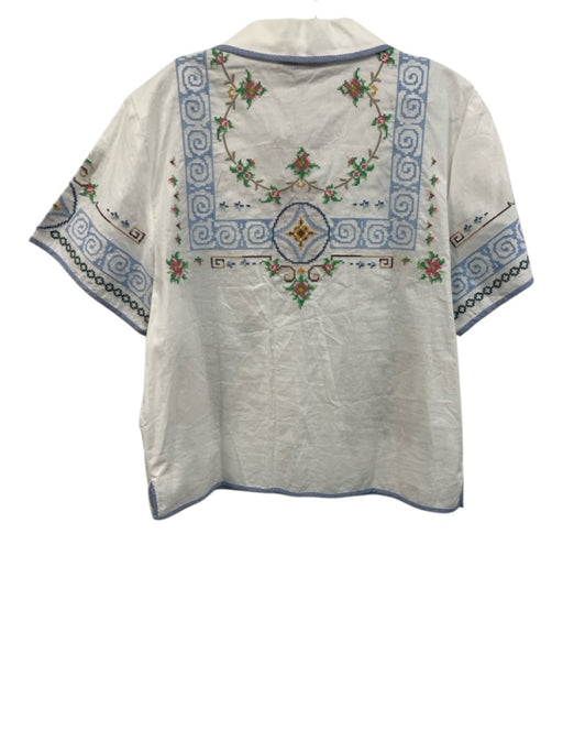 Hunter Bell Size XS/S White, Blue, Orange Cotton Short Sleeve Short Set White, Blue, Orange / XS/S