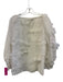Hunter Bell Size Small Cream White Cotton Blend Long Sleeve Floral Eyelet Top Cream White / Small