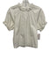 Hill House Size Small White Cotton Blend Short Puff Sleeve Ruffle Neckline Top White / Small