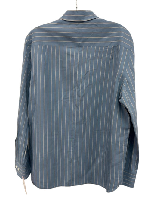 Jenni Kayne Size Small Blue & Beige Viscose Blend Long Sleeve Stripe Top Blue & Beige / Small