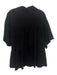 SABO Size 4 Black Cotton Elastic Drawstring Waist High Rise Tiered Short Set Black / 4