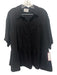 SABO Size 4 Black Cotton Elastic Drawstring Waist High Rise Tiered Short Set Black / 4
