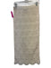 J Crew Size Small Cream White Cotton Blend Elastic Waist Crochet Knit Midi Skirt Cream White / Small