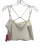 Milly Size 4 Cream White Polyester Blend Spaghetti Strap Square Neck Skirt Set Cream White / 4