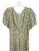 Hill House Size XS yellow, green, brown Viscose Short flutter sleeve Midi Dress yellow, green, brown / XS