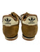 Adidas Shoe Size 8 Brown & White Leather Upper Round Toe Striped Sneakers Brown & White / 8