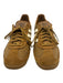 Adidas Shoe Size 8 Brown & White Leather Upper Round Toe Striped Sneakers Brown & White / 8