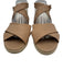Diane Von Furstenberg Shoe Size 9 Beige Leather Upper Criss Cross Espadrille Beige / 9