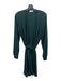 Babaton Size L Dark Green Polyester Wrap Long Sleeve Knee Length Dress Dark Green / L