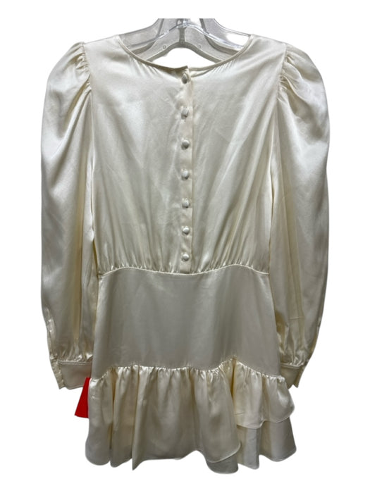 Loveshackfancy Size 0 Ivory White Silicone Side Zip longsleeve Dress Ivory White / 0